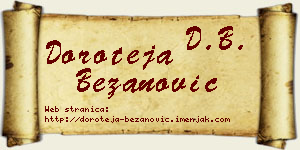Doroteja Bežanović vizit kartica